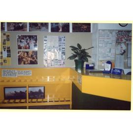 Redbank Plaza Library front desk, Ipswich, April, 1991