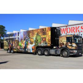 Launch event for the new Ipswich Mobile Library, Workshops Rail Museum, North Ipswich, July 2016