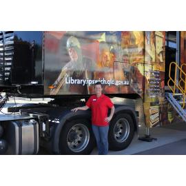 Launch event for the new Ipswich Mobile Library, Workshops Rail Museum, North Ipswich, July 2016