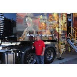 Launch event for the new Ipswich Mobile Library, Workshops Rail Museum, North Ipswich, July 2016