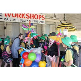 Launch event for the new Ipswich Mobile Library, Workshops Rail Museum, North Ipswich, July 2016