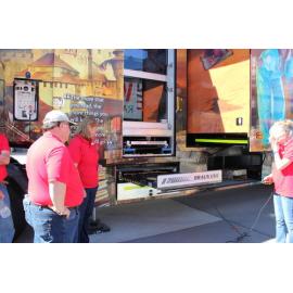 Launch event for the new Ipswich Mobile Library, Workshops Rail Museum, North Ipswich, July 2016