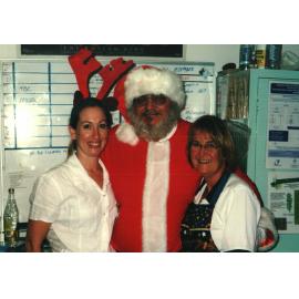 MIDWIFERY Scrapbook 1991 TO 1998, unidentified midwifery staff, at Christmas c1995 