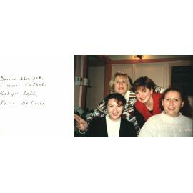 MIDWIFERY Scrapbook 1991 TO 1998  Donna Margetts, Simone Talbot, Robyn Dell, Jane De Costa, 05.07.1995;