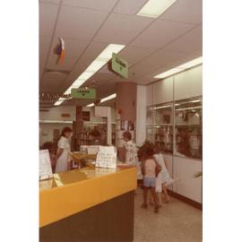 Entry area of Redbank Plaza Library, Ipswich, late 1980s