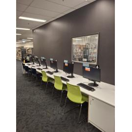 Redbank Plaza Library, prior to renovations, Ipswich, August 2025