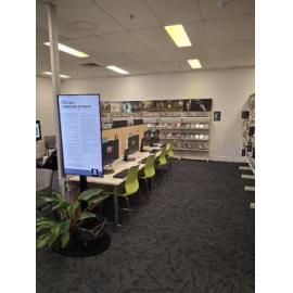 Redbank Plaza Library, prior to renovations, Ipswich, August 2025