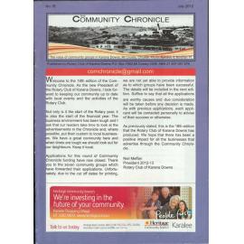 The Community Chronicle No. 18 July 2012