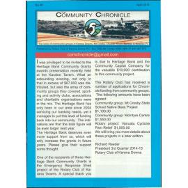 The Community Chronicle No. 48 April 2015