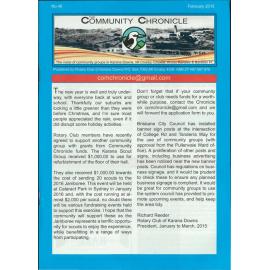 The Community Chronicle No. 46 February 2015