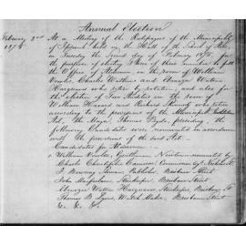 1875 Ipswich Municipal Council Minutes