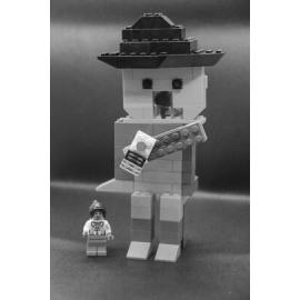 Brickswich version of Paddington Bear event at a bookstore, Ipswich, December 1977