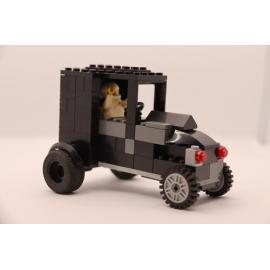 Brickswich version of Unidentified man with vintage Ford Model T, Ipswich, November 1977