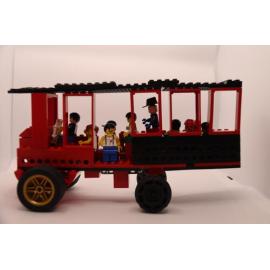Brickswich version of Truck with International Truck chassis and bus body, North Ipswich, 1920