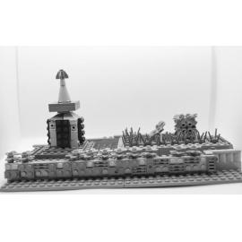 Brickswich version of Allan Cunningham's memorial, Limestone Hill, Queen Victoria Parade, Ipswich, 1959