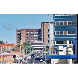 View up East Street towards Ipswich Hospital, c.1992