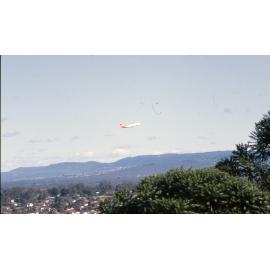 Panoramic view Ipswich with aeroplane in distance, c.1992 