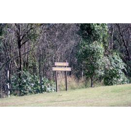 Denmark Hill Environmental Park sign, c.1992