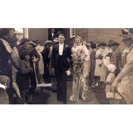 Wedding of James Thomson and Myrtle Campbell, Booval, Ipswich, 1937