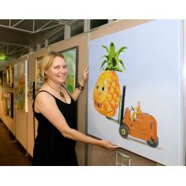 Deb Mostert, winner of Best of Show, Ipswich Art Awards, 2007