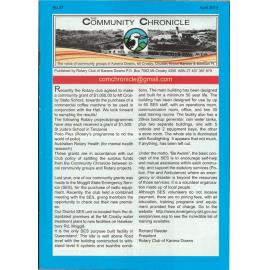 The Community Chronicle No. 37 April 2014