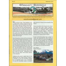 The Community Chronicle No. 53 September 2015