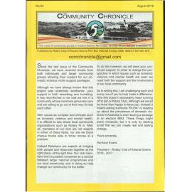 The Community Chronicle No. 63 August 2016