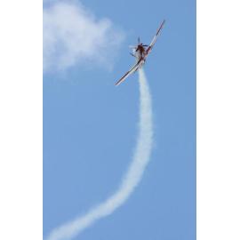 RAAF Roulettes performing aerobatic displays for Ipswich State High School students, Brassall, Ipswich, October 2011