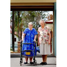 Maude Muller and Doris Peters, former members of the Sunshine League, Ipswich, February 2007