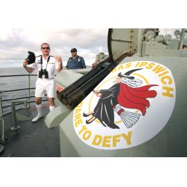 Lt Commander Darren Grogan, on HMAS Ipswich on its last journey before being decommissioned, Moolooaba, Queensland, April 2007