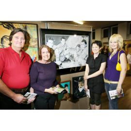 Neil, Kerrie, Kristie and Mandie Nunn at the Ipswich Art Awards, Ipswich, April 2007