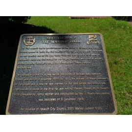 Historical Marker, Ipswich Masonic Hall, 2017
