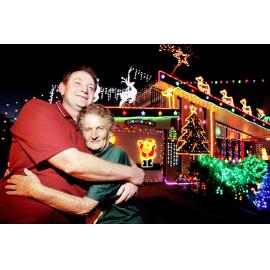 QT Christmas Lights Competition winners, Clive Street, no. 9, Goodna, Ipswich, December 2009