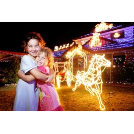 Best Neighbourhood QT Christmas Lights Competition winners  from Newstead Court, no. 10, Redbank Plains, Ipswich, December 2009 