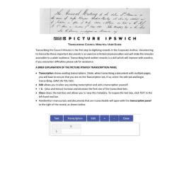 Transcribing Council Minutes