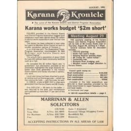 Karana Kronicle, August 1991