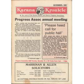 Karana Kronicle, November 1991
