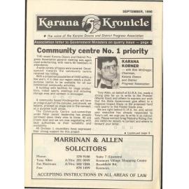 Karana Kronicle, September 1990