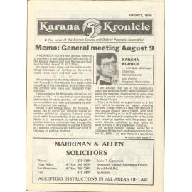 Karana Kronicle, August 1990