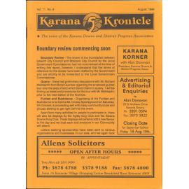 Karana Kronicle, Vol. 11 No. 8 August 1996