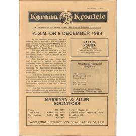 Karana Kronicle, December 1993