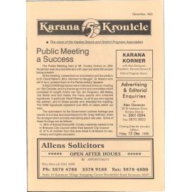 Karana Kronicle, December 1995