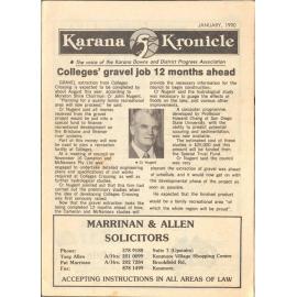 Karana Kronicle, January 1990