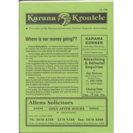 Karana Kronicle, July 1996