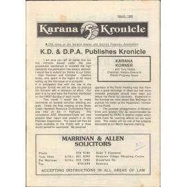 Karana Kronicle, March 1992