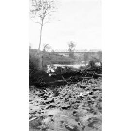 Remains of Percy Manders' Eclipse (boat), burnt out 1936 -1937