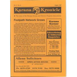 Karana Kronicle, Vol. 12 No. 8 August 1997