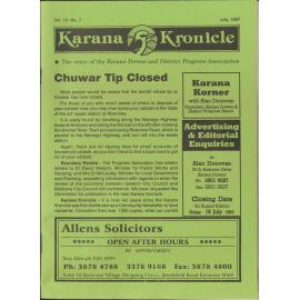 Karana Kronicle, Vol. 12 No. 7 July 1997