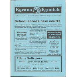 Karana Kronicle, Vol. 12 No. 3 March 1997