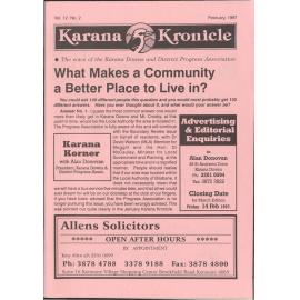 Karana Kronicle, Vol. 12 No. 2 February 1997